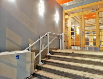Disabled access to the Lofts St James residential building